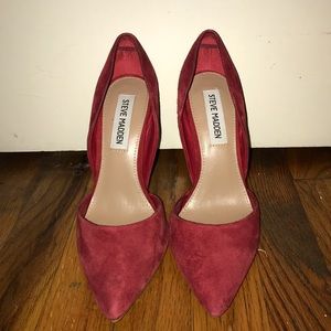 Red Steve Madden heels!